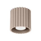 Plafonnier LED taupe aluminium minimaliste | BIGONE