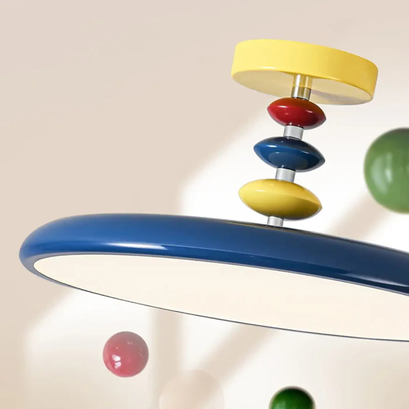 Plafonnier LED coloré design scandinave enfant | ZALEVA