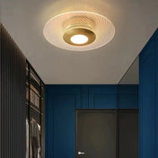 Plafonnier LED doré aluminium moderne | POVOPOR
