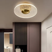 Plafonnier LED doré aluminium moderne | POVOPOR