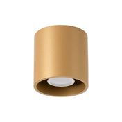 Plafonnier doré cylindre design LED | SAMOSO