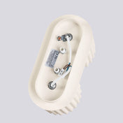 Plafonnier LED double spot beige aluminium moderne | RABAFI