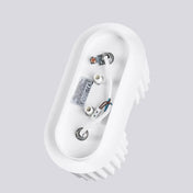 Plafonnier double spot blanc aluminium moderne | DASINO