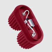 Plafonnier LED double spot bordeaux aluminium moderne | NUTIL