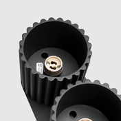 Plafonnier LED double spot noir aluminium | VAMA