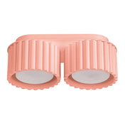 Plafonnier LED double spot pêche aluminium moderne | FISU