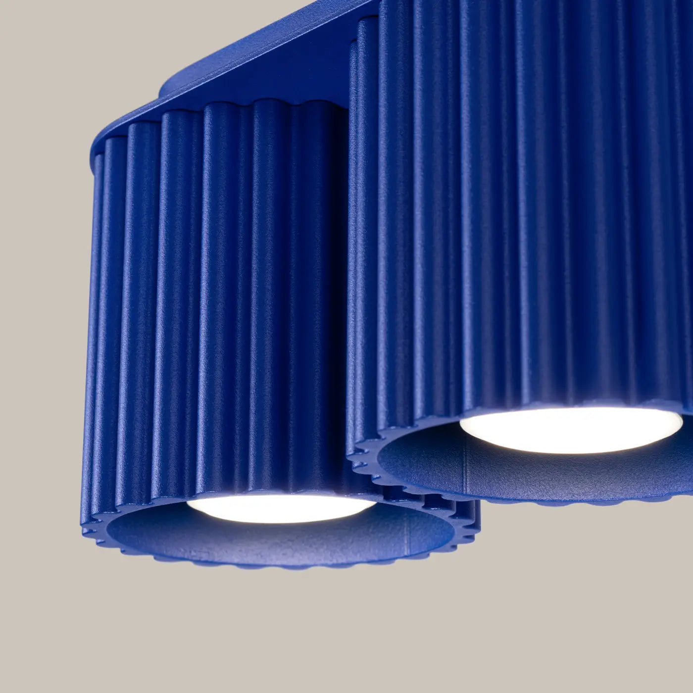 Plafonnier LED double ultramarine moderne | HAKOK