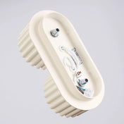 Plafonnier LED double spot beige aluminium moderne | RABAFI