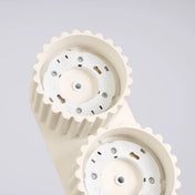 Plafonnier LED double spot beige aluminium moderne | RABAFI