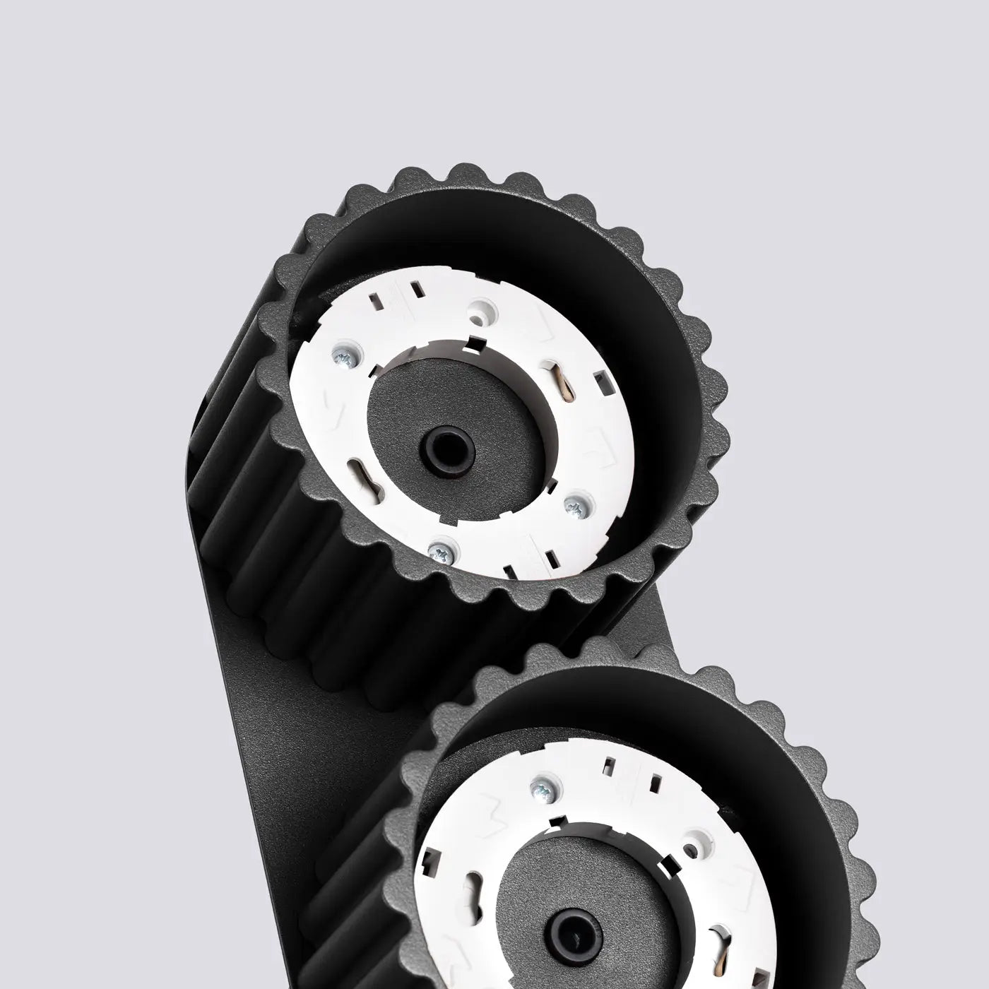 Plafonnier LED double spot noir aluminium | VAMA