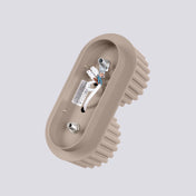 Plafonnier LED double spot taupe aluminium moderne | DUTUMO