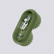 Plafonnier LED double spot vert olive aluminium moderne | NIHEVE