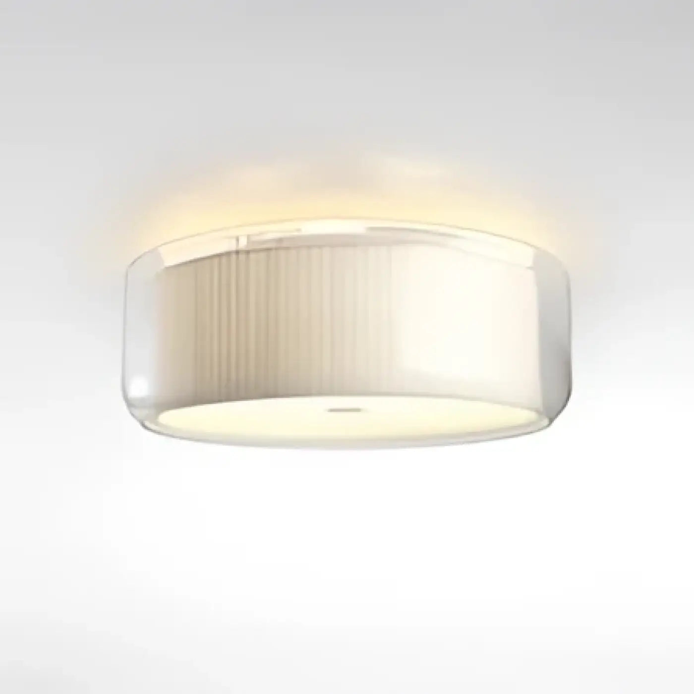 Plafonnier LED blanc abat-jour tissu dimmable | NUMUMES
