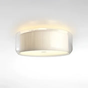 Plafonnier LED blanc abat-jour tissu dimmable | NUMUMES