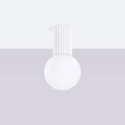 Plafonnier LED blanc design IP44 | TOGUFU
