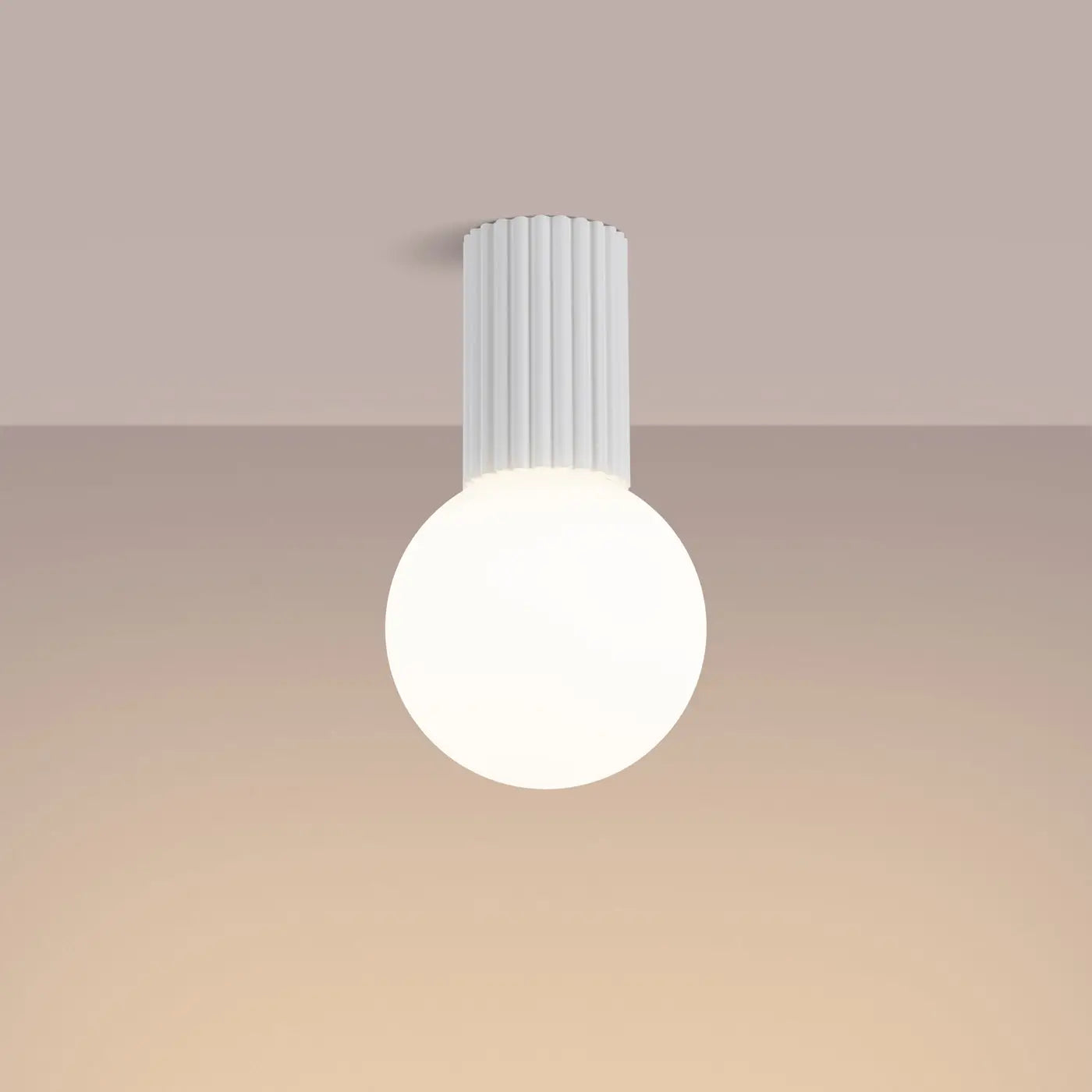 Plafonnier LED blanc design IP44 | TOGUFU