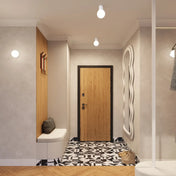 Plafonnier LED blanc design IP44 | TOGUFU