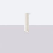 Plafonnier LED beige aluminium minimaliste | HENUNIK