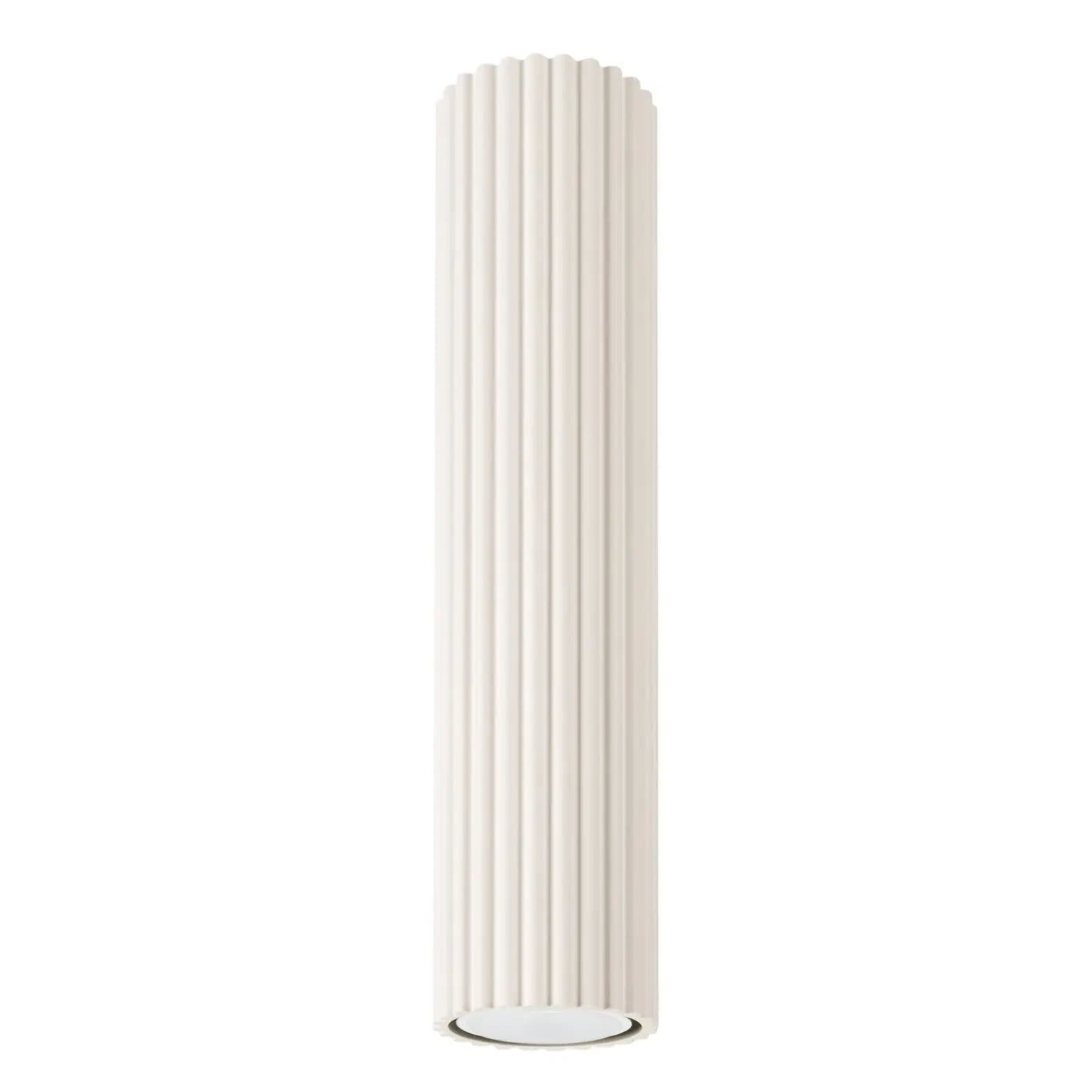 Plafonnier LED beige aluminium minimaliste | HENUNIK