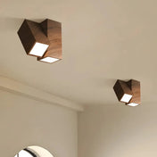 Plafonnier LED bois orientable design moderne | ZOSUMU