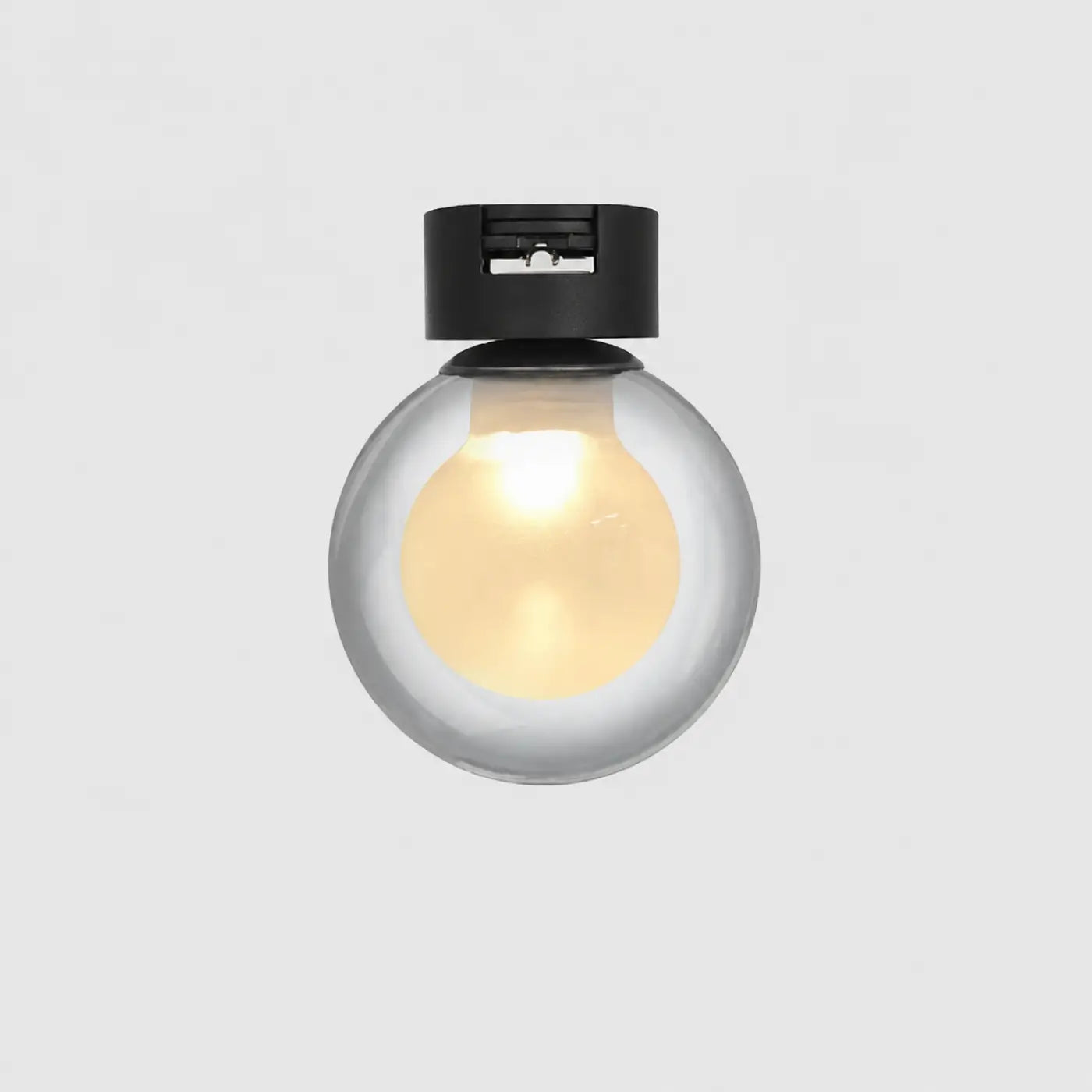 Plafonnier LED aluminium noir moderne | POHIR