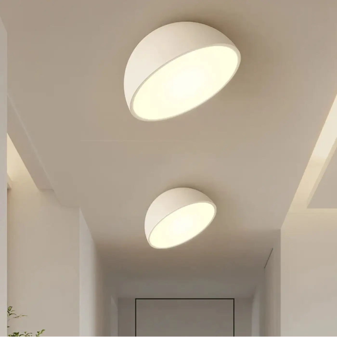 Plafonnier LED coque arrondie dimmable | PELIK