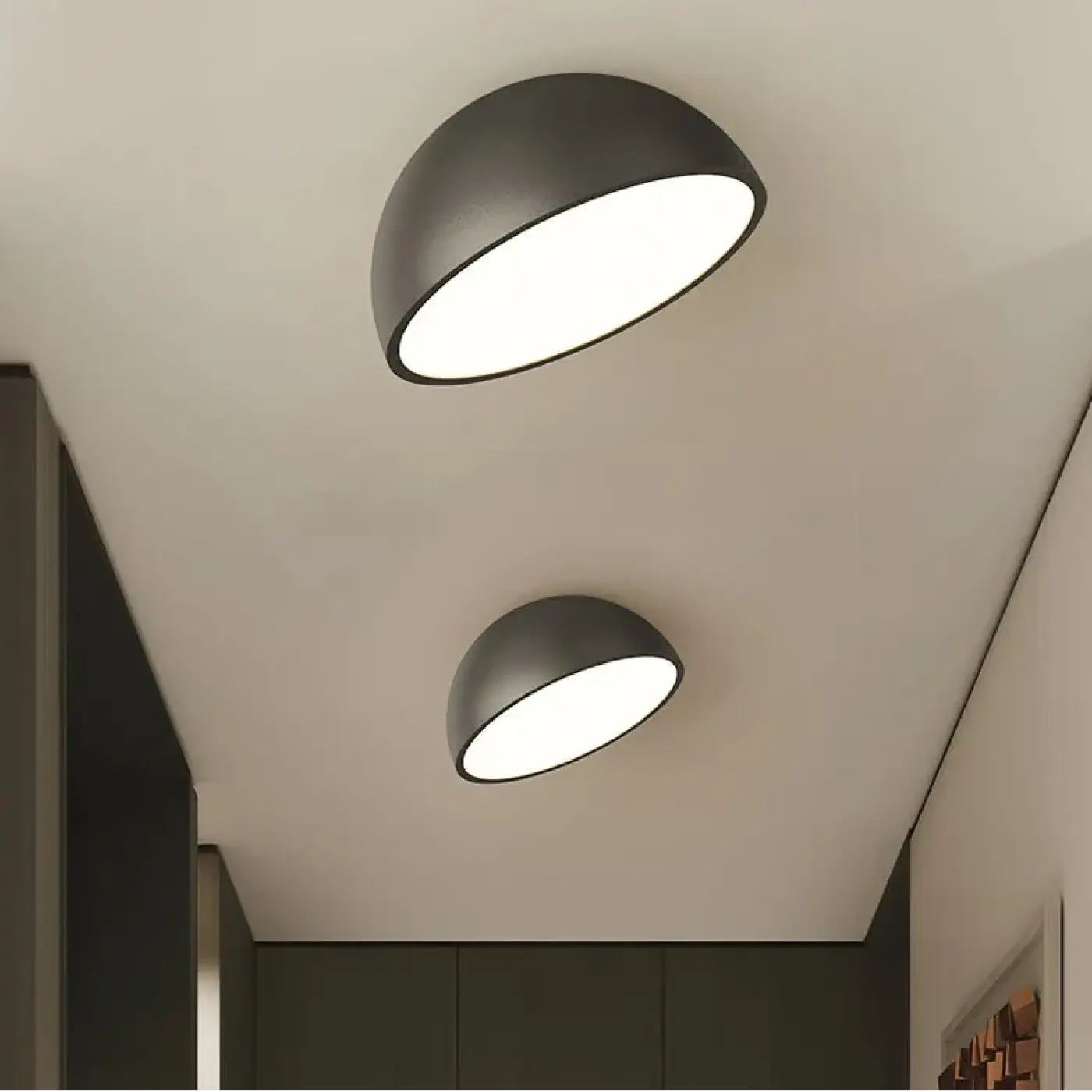 Plafonnier LED coque arrondie dimmable | PELIK