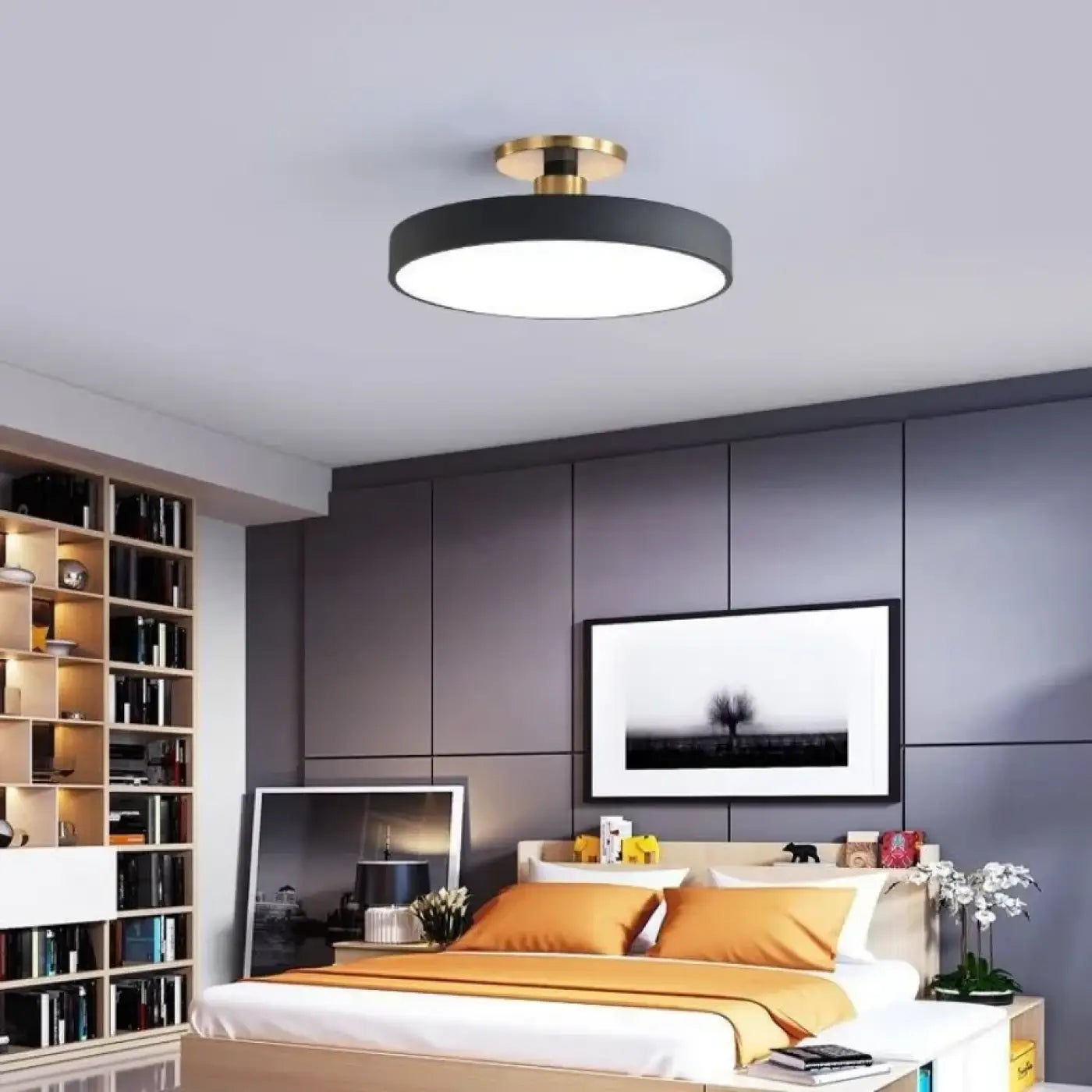 Plafonnier LED sculptural multicolore design | DAHAFE
