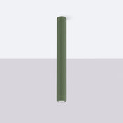 Plafonnier LED vert olive aluminium minimaliste | NENUFOK