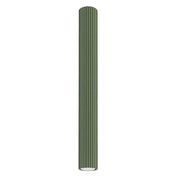 Plafonnier LED vert olive aluminium minimaliste | NENUFOK
