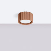 Plafonnier LED aluminium moka minimaliste | LOMOHA