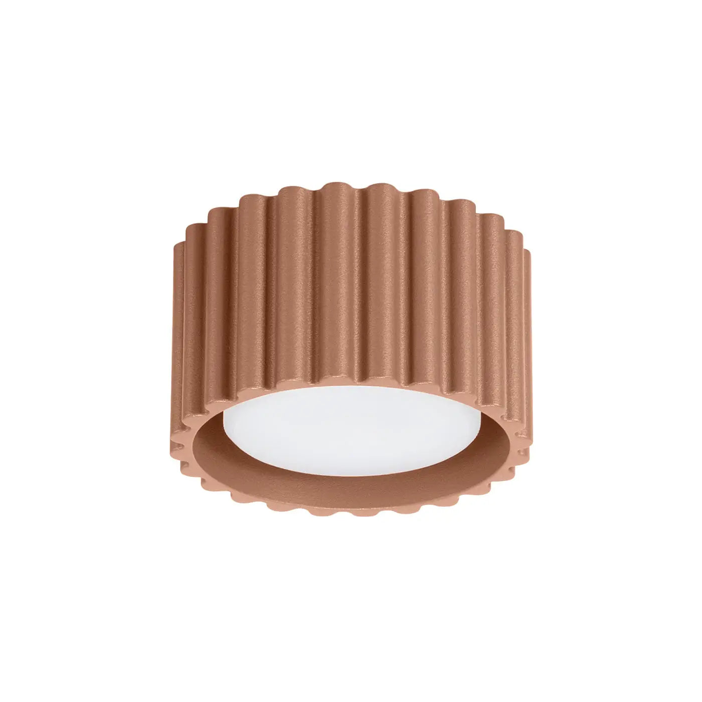 Plafonnier LED aluminium moka minimaliste | LOMOHA