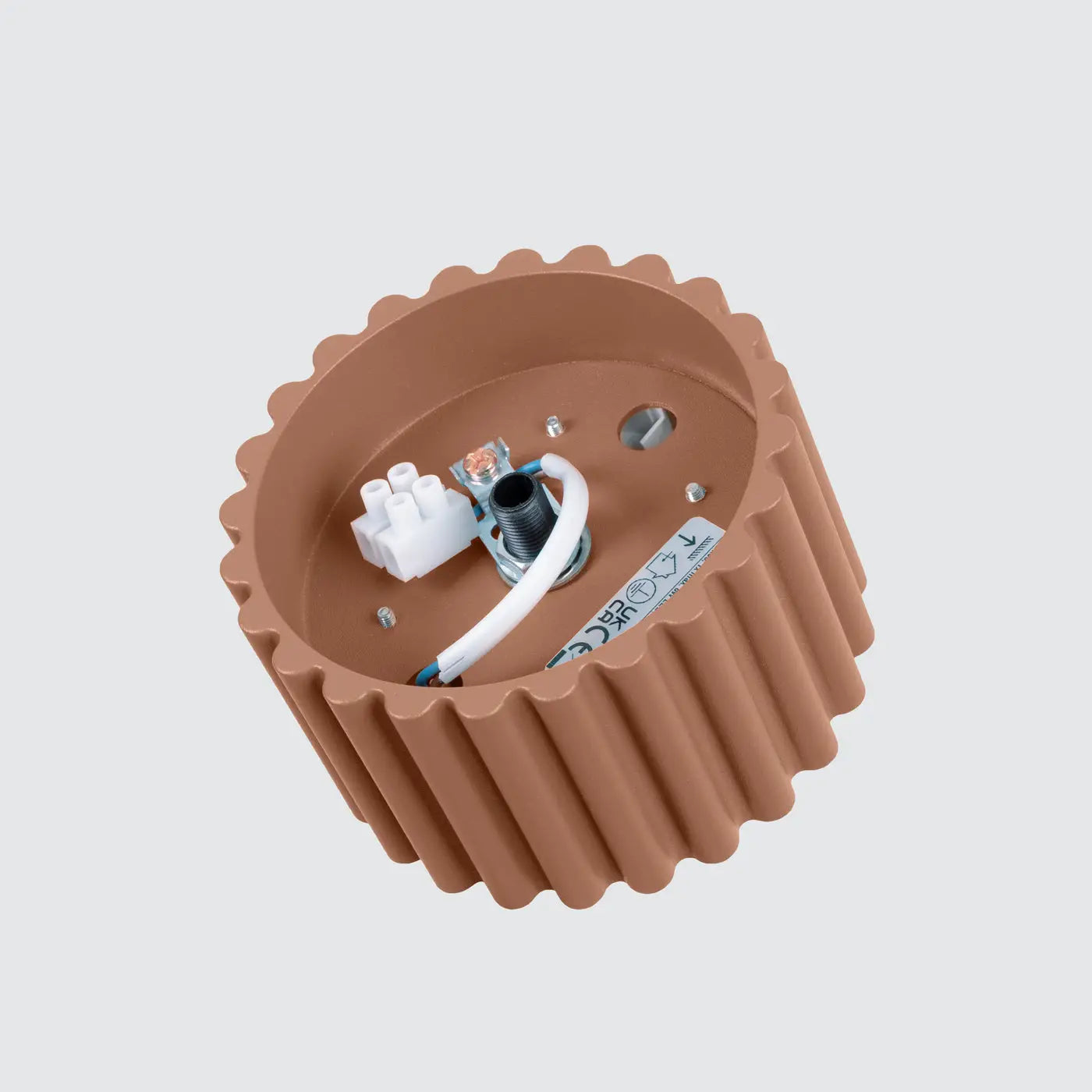 Plafonnier LED aluminium moka minimaliste | LOMOHA