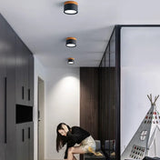 Plafonnier LED noir et bois moderne scandinave | POSU
