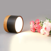 Plafonnier LED noir et bois moderne scandinave | POSU