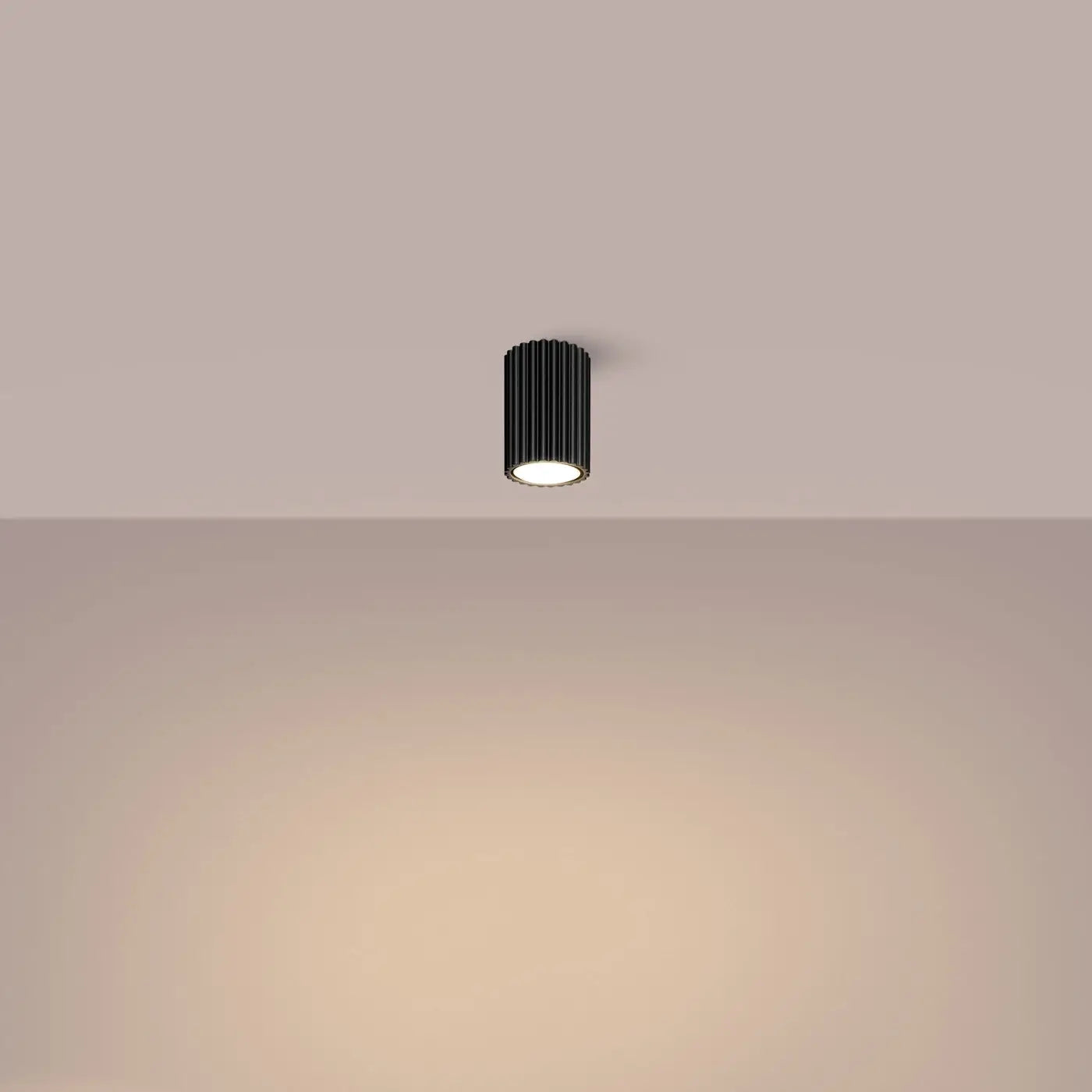 Plafonnier LED noir scandinave minimaliste | DENASUK