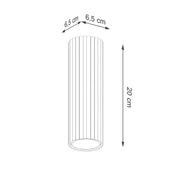 Plafonnier LED noir aluminium design moderne | GISELI