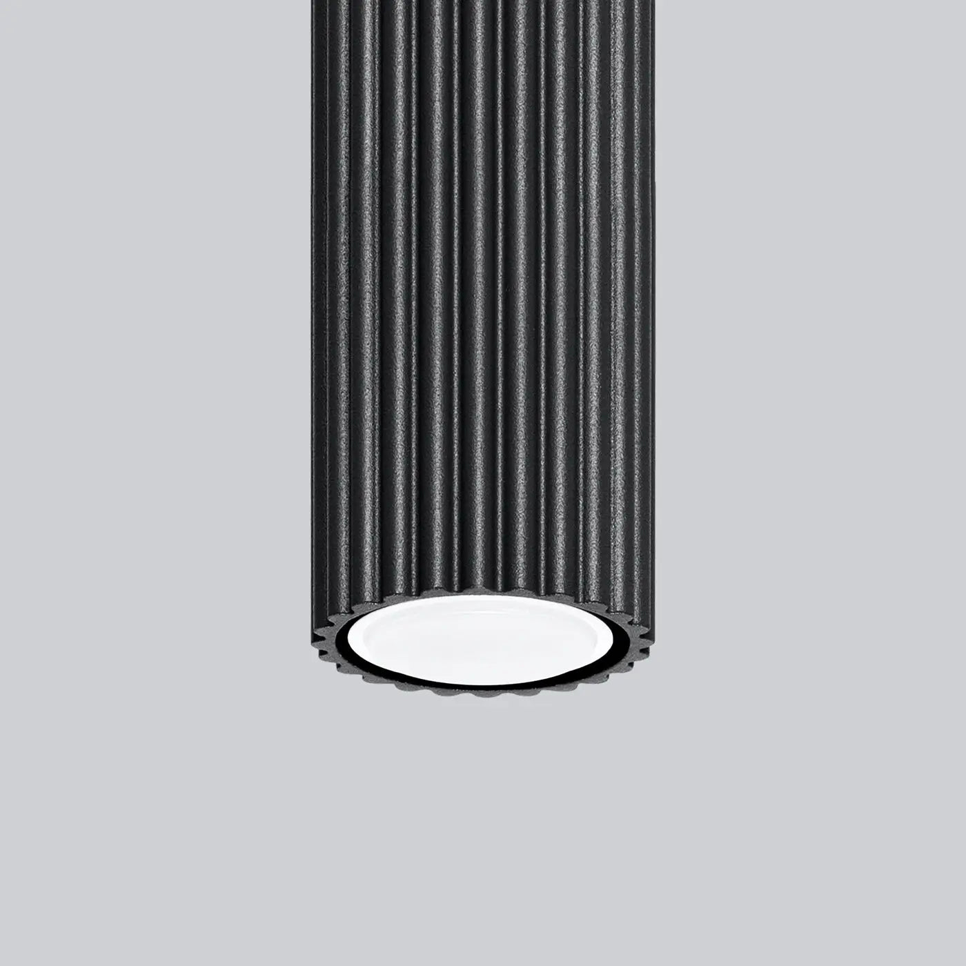 Plafonnier LED noir aluminium design moderne | GISELI