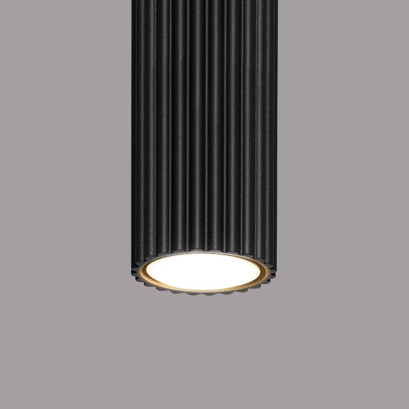 Plafonnier LED noir scandinave minimaliste | DENASUK