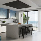 Plafonnier LED noir aluminium design moderne | GISELI