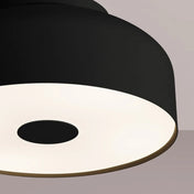 Plafonnier LED noir minimaliste acier | MARE