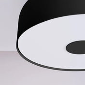 Plafonnier LED noir minimaliste acier | MARE