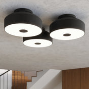 Plafonnier LED noir minimaliste acier | MARE