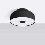 Plafonnier LED noir minimaliste acier | MARE