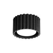 Plafonnier LED noir aluminium minimaliste | KEME