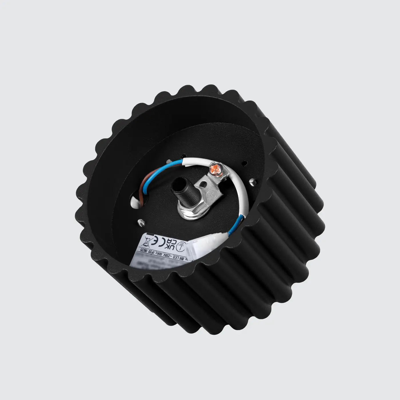 Plafonnier LED noir aluminium minimaliste | KEME
