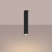 Plafonnier LED noir aluminium minimaliste | ROTI