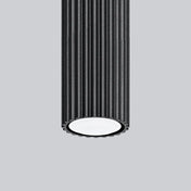 Plafonnier LED noir aluminium minimaliste | ROTI
