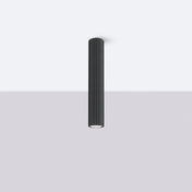 Plafonnier LED noir aluminium minimaliste | ROTI