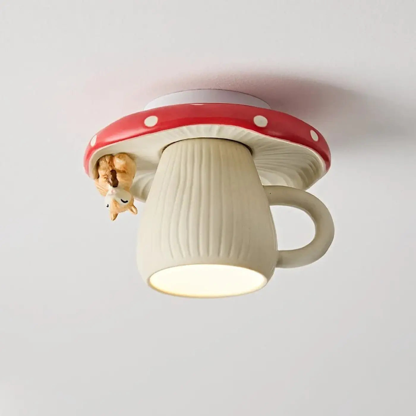 Plafonnier LED tasse fantaisie blanc design | VOTO